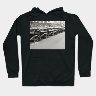 Automobiles in Omaha, 1938. Vintage Photo Hoodie